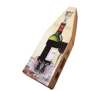 Fifth Avenue Portico  Crystal 6 Piece Wine Accessory Set New In Open‎ Box